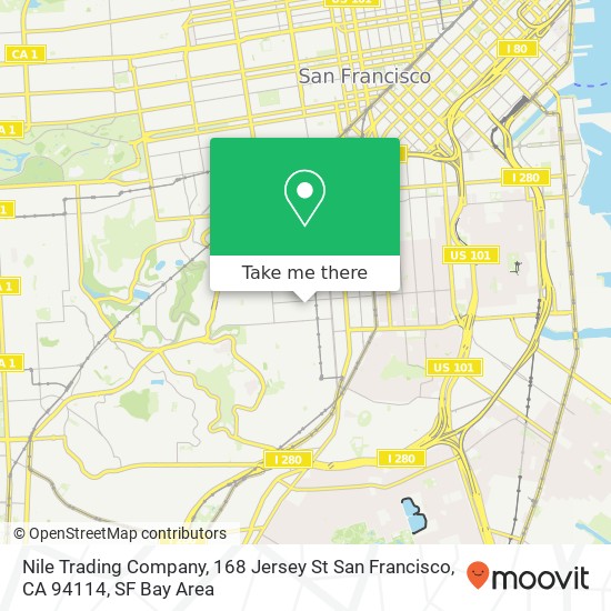 Nile Trading Company, 168 Jersey St San Francisco, CA 94114 map