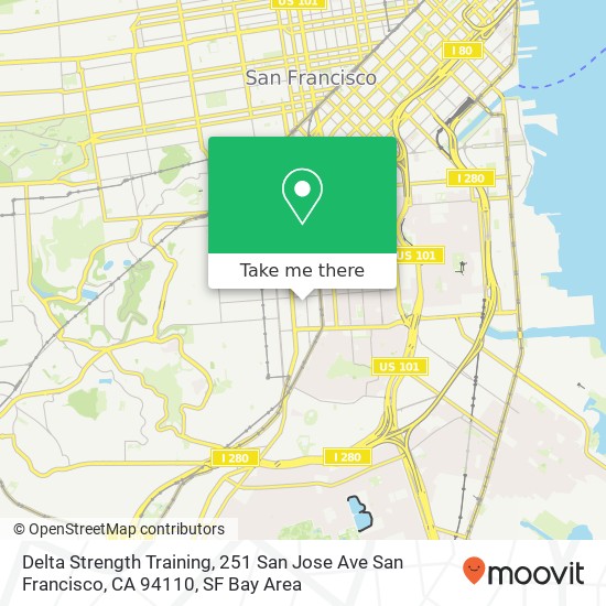 Delta Strength Training, 251 San Jose Ave San Francisco, CA 94110 map