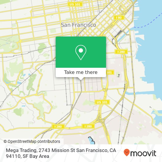 Mega Trading, 2743 Mission St San Francisco, CA 94110 map