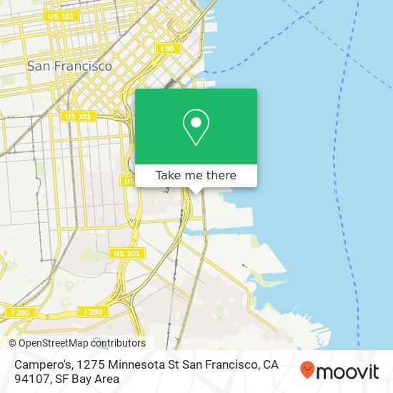Campero's, 1275 Minnesota St San Francisco, CA 94107 map