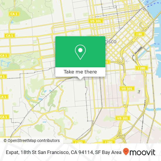 Expat, 18th St San Francisco, CA 94114 map