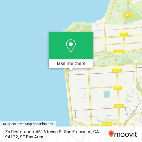 Za Restoration, 4616 Irving St San Francisco, CA 94122 map