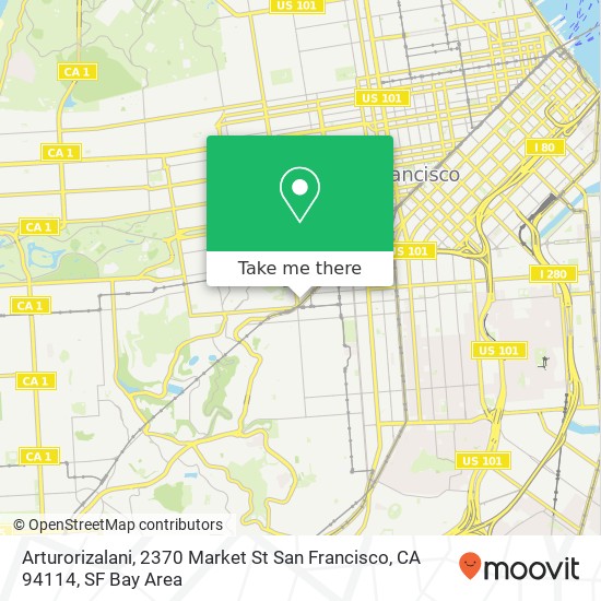 Mapa de Arturorizalani, 2370 Market St San Francisco, CA 94114
