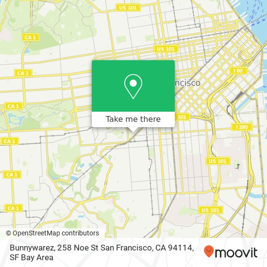 Bunnywarez, 258 Noe St San Francisco, CA 94114 map