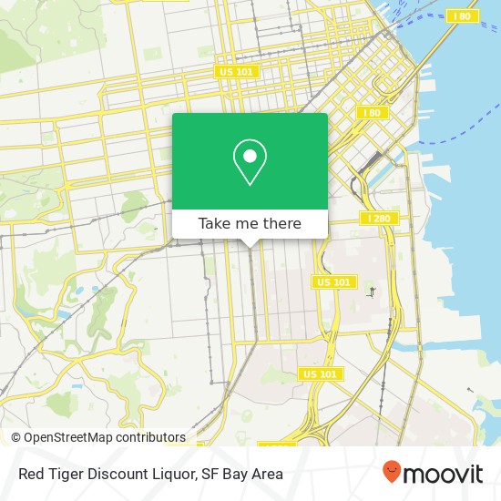 Red Tiger Discount Liquor map