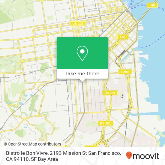 Bistro le Bon Vivre, 2193 Mission St San Francisco, CA 94110 map