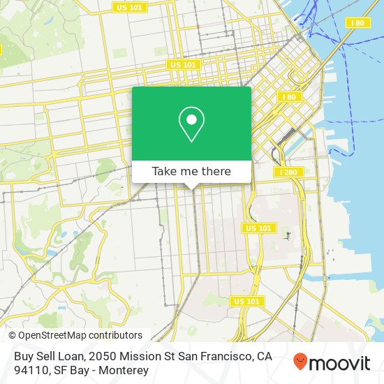 Mapa de Buy Sell Loan, 2050 Mission St San Francisco, CA 94110