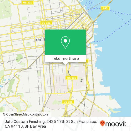 Jafe Custom Finishing, 2425 17th St San Francisco, CA 94110 map