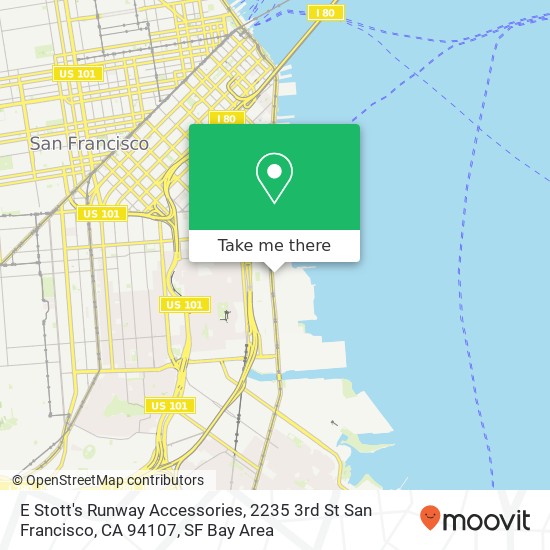 E Stott's Runway Accessories, 2235 3rd St San Francisco, CA 94107 map