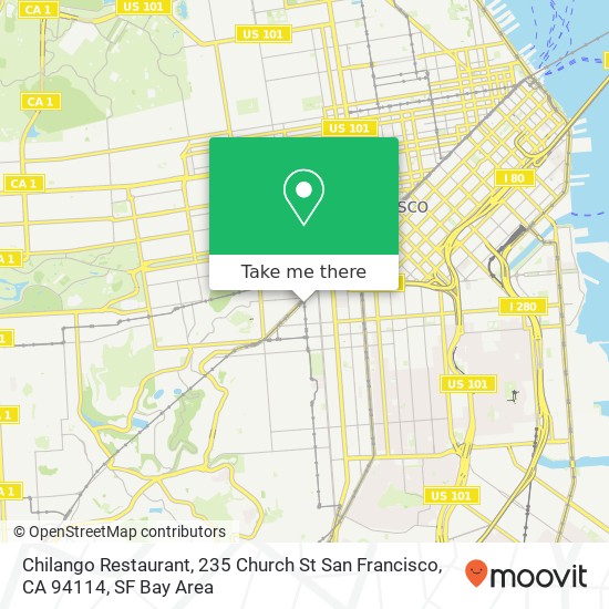 Chilango Restaurant, 235 Church St San Francisco, CA 94114 map