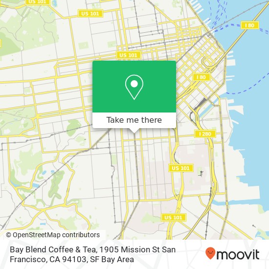 Bay Blend Coffee & Tea, 1905 Mission St San Francisco, CA 94103 map