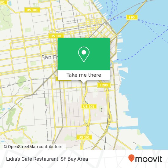 Lidia's Cafe Restaurant map