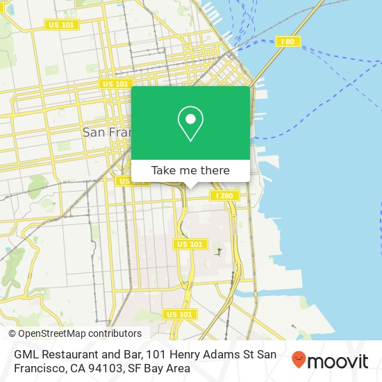 GML Restaurant and Bar, 101 Henry Adams St San Francisco, CA 94103 map