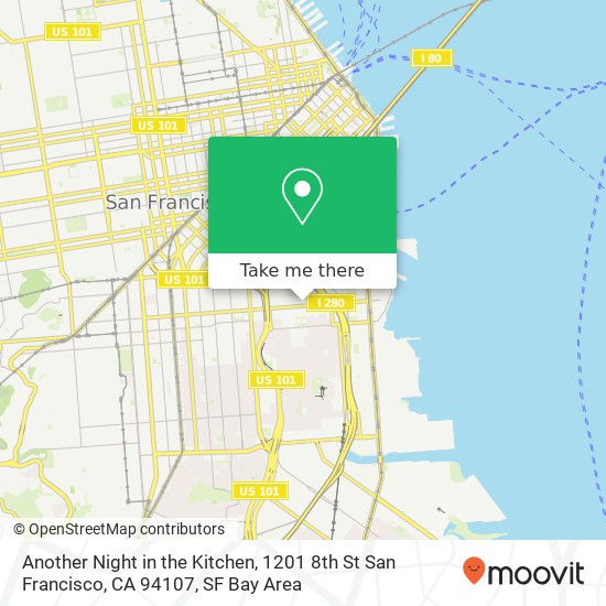 Mapa de Another Night in the Kitchen, 1201 8th St San Francisco, CA 94107