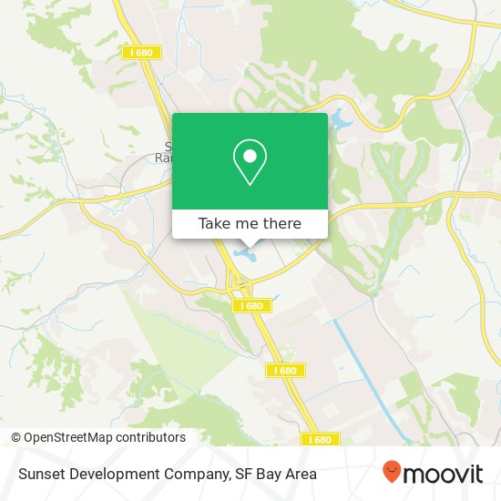 Sunset Development Company, 2600 Camino Ramon San Ramon, CA map