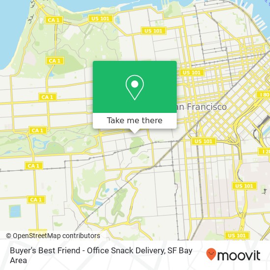 Buyer's Best Friend - Office Snack Delivery map