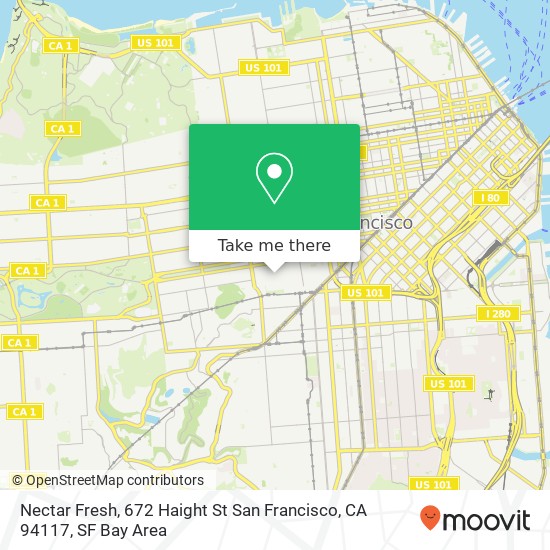 Nectar Fresh, 672 Haight St San Francisco, CA 94117 map