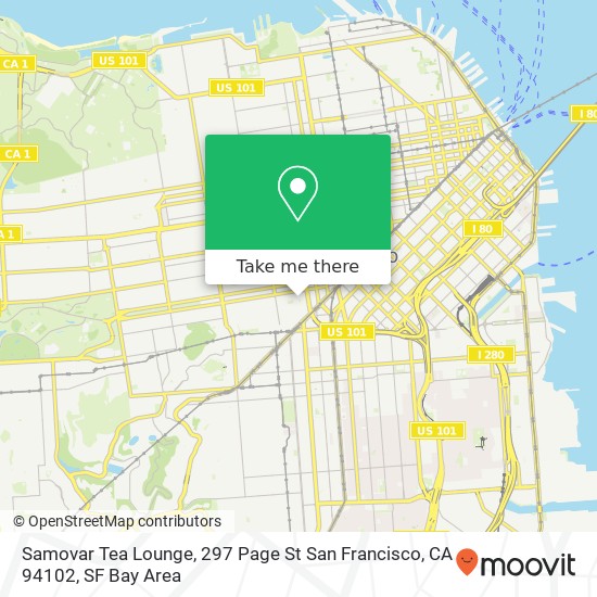 Samovar Tea Lounge, 297 Page St San Francisco, CA 94102 map