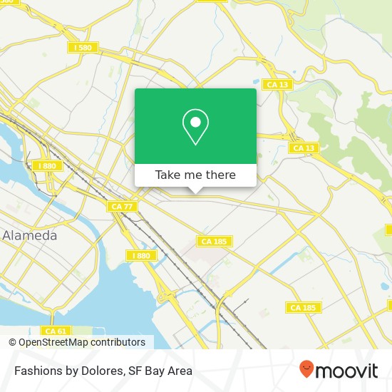 Mapa de Fashions by Dolores, 5254 Foothill Blvd Oakland, CA 94601