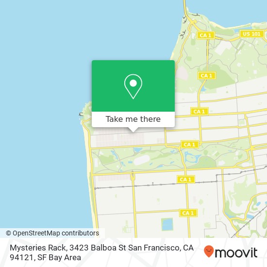 Mysteries Rack, 3423 Balboa St San Francisco, CA 94121 map