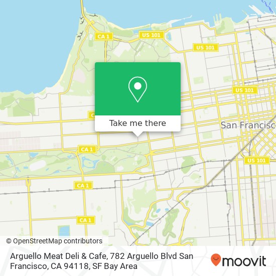 Arguello Meat Deli & Cafe, 782 Arguello Blvd San Francisco, CA 94118 map