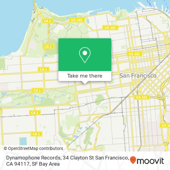 Dynamophone Records, 34 Clayton St San Francisco, CA 94117 map