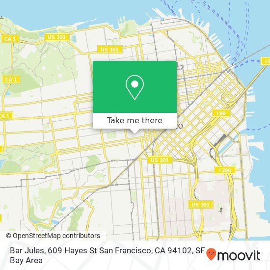 Bar Jules, 609 Hayes St San Francisco, CA 94102 map