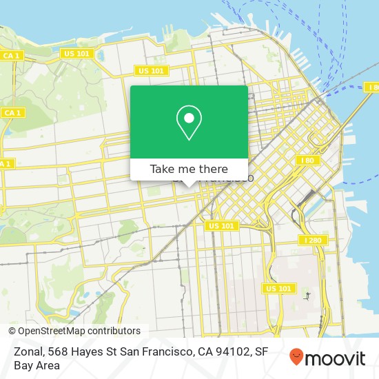 Zonal, 568 Hayes St San Francisco, CA 94102 map