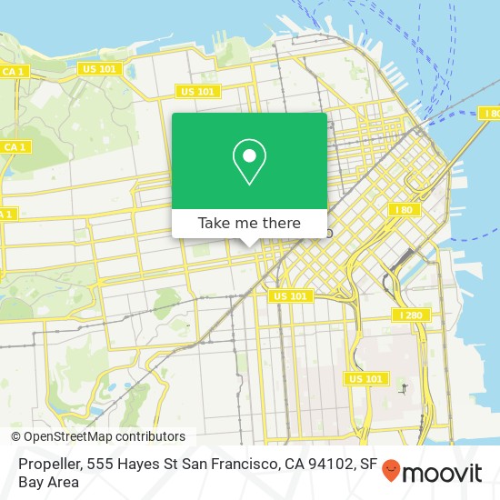 Propeller, 555 Hayes St San Francisco, CA 94102 map