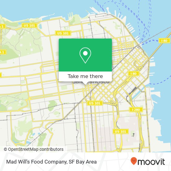 Mapa de Mad Will's Food Company, 450 Gough St San Francisco, CA 94102