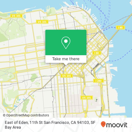 Mapa de East of Eden, 11th St San Francisco, CA 94103