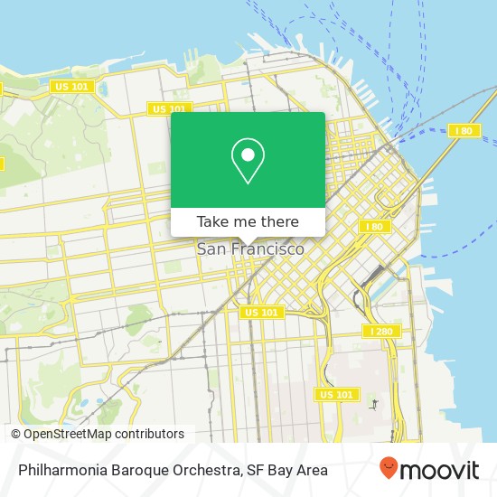 Mapa de Philharmonia Baroque Orchestra