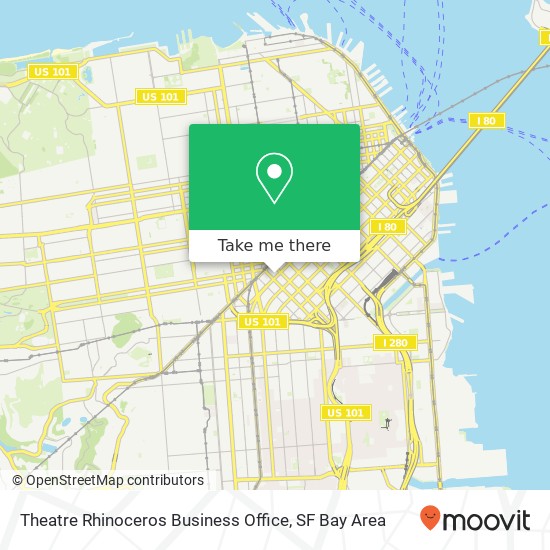 Theatre Rhinoceros Business Office map