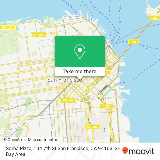 Soma Pizza, 104 7th St San Francisco, CA 94103 map