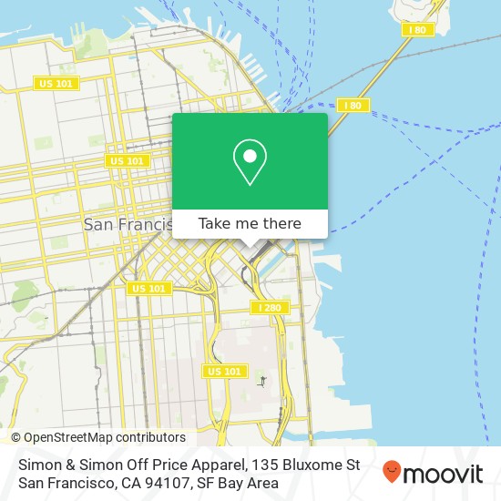 Simon & Simon Off Price Apparel, 135 Bluxome St San Francisco, CA 94107 map