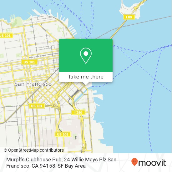 Murph's Clubhouse Pub, 24 Willie Mays Plz San Francisco, CA 94158 map