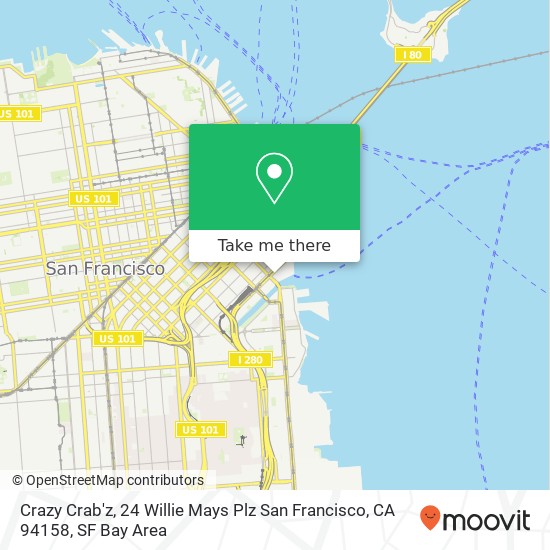 Crazy Crab'z, 24 Willie Mays Plz San Francisco, CA 94158 map