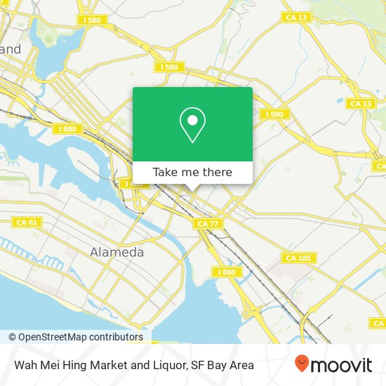 Wah Mei Hing Market and Liquor map