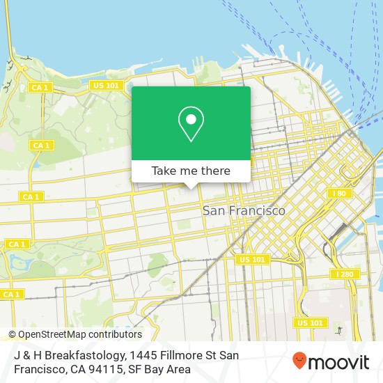 J & H Breakfastology, 1445 Fillmore St San Francisco, CA 94115 map