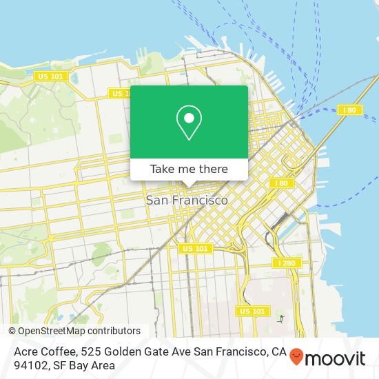 Acre Coffee, 525 Golden Gate Ave San Francisco, CA 94102 map