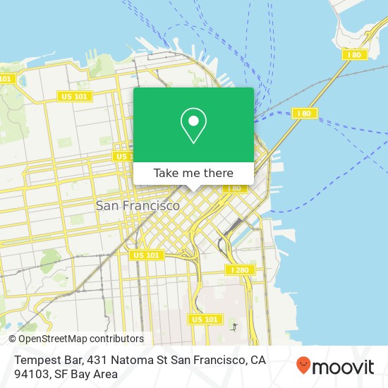 Tempest Bar, 431 Natoma St San Francisco, CA 94103 map