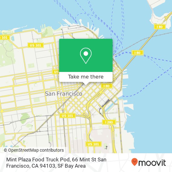 Mint Plaza Food Truck Pod, 66 Mint St San Francisco, CA 94103 map