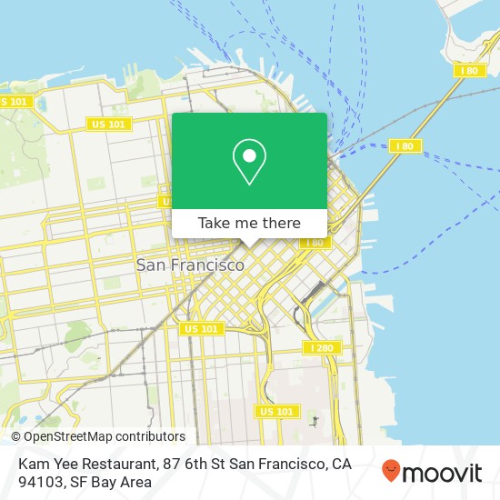 Kam Yee Restaurant, 87 6th St San Francisco, CA 94103 map