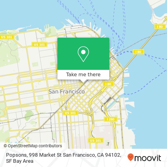 Popsons, 998 Market St San Francisco, CA 94102 map