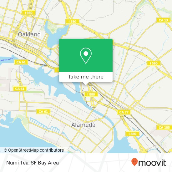 Mapa de Numi Tea, 1050 22nd Ave Oakland, CA 94606