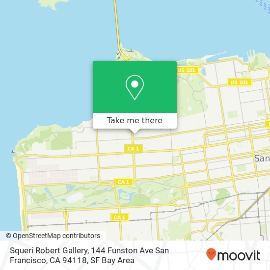 Squeri Robert Gallery, 144 Funston Ave San Francisco, CA 94118 map