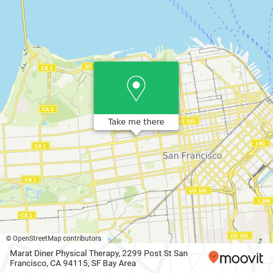 Marat Diner Physical Therapy, 2299 Post St San Francisco, CA 94115 map