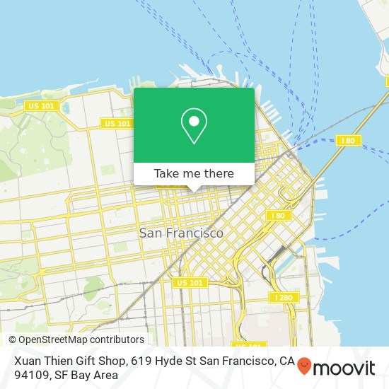 Xuan Thien Gift Shop, 619 Hyde St San Francisco, CA 94109 map