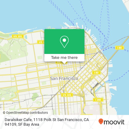 Daralsiker Cafe, 1118 Polk St San Francisco, CA 94109 map