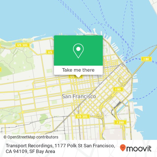 Transport Recordings, 1177 Polk St San Francisco, CA 94109 map